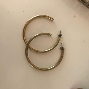 Gold Sheila Fajl hoop earrings